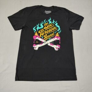 Zac Brown Band Shirt Medium Black Night of Candles 2018 Original Tour Tee